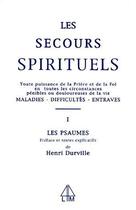 Couverture du livre « Les secours spirituels t.1 ; les psaumes » de Henri Durville aux éditions Librairie Du Magnetisme
