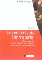 Couverture du livre « Trajectoire de l'immateriel » de  aux éditions Cnrs