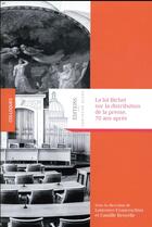 Couverture du livre « La loi Bichet sur la distribution de la presse, 70 ans après » de Camille Broyelle et Jerome Passa aux éditions Pantheon-assas