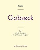 Couverture du livre « Gobseck de Balzac » de Honoré De Balzac aux éditions Editions Du Cenacle