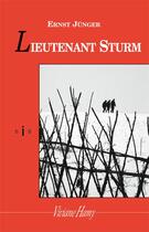 Couverture du livre « Lieutenant Sturm » de Ernst Junger aux éditions Viviane Hamy