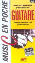 Couverture du livre « Dictionnaire d'accords de guitare » de Hit aux éditions Hit Diffusion