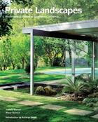 Couverture du livre « Private landscapes modernist gardens in southern california (hardback) » de Burton/Botnick aux éditions Princeton Architectural