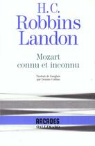 Couverture du livre « Mozart connu et inconnu » de Robbins Landon aux éditions Gallimard