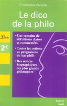 Couverture du livre « Le dico de la philo » de Christophe Verselle aux éditions J'ai Lu