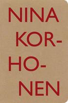 Couverture du livre « Nina Korhonen » de Nina Korhonen aux éditions Filigranes