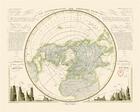 Couverture du livre « Carte lignes isothermes : géographie nostalgique » de Heinrich Berghaus aux éditions Reliefs Editions