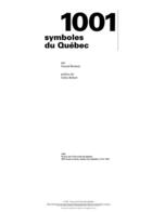 Couverture du livre « 1001 symboles du Québec » de Gerard Bochud aux éditions Pu De Quebec