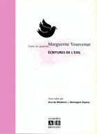 Couverture du livre « Marguerite Yourcenard ; écritures de l'exil » de Berengere Deprez et Ana De Medeiros aux éditions Academia