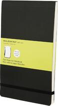 Couverture du livre « Bloc notes blanc grand format ; couverture souple noir » de Moleskine aux éditions Moleskine Papet