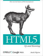 Couverture du livre « HTML5 ; up and running » de Mark Pilgrim aux éditions O'reilly Media