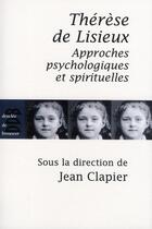 Couverture du livre « Thérèse de Lisieux au risque des sciences humaines » de Jean Clapier aux éditions Desclee De Brouwer