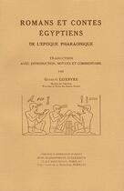 Couverture du livre « Romans et contes egyptiens de l'epoque pharaonique. trad. avec introduction, notices et commentaire » de Lefebvre Gustave aux éditions Jean Maisonneuve