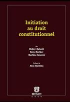 Couverture du livre « Initiation au droit constitutionnel » de Batsele/Mortier/Scar aux éditions Bruylant