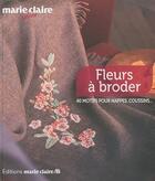 Couverture du livre « Fleurs à broder » de  aux éditions Marie-claire