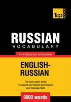 Couverture du livre « Russian Vocabulary for English Speakers - 9000 Words » de Andrey Taranov aux éditions T&p Books