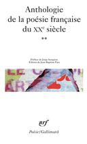 Couverture du livre « Anthologie de la poésie française du XXe siècle t.2 » de  aux éditions Gallimard