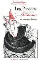 Couverture du livre « Les pensées de la duchesse » de Dominique Braun aux éditions Le Verger