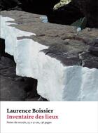 Couverture du livre « Inventaire des lieux » de Boissier Laurence aux éditions Art Et Fiction