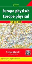 Couverture du livre « Europa hysisch ; Europa físico ; Europe fysiek ; autokarte ; mapa de carreteras ; autokaart » de  aux éditions Freytag Und Berndt