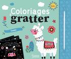 Couverture du livre « Coloriages a gratter : les lamas » de Clementine Derodit aux éditions Larousse