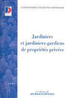 Couverture du livre « Jardiniers et jardiniers-gardiens de proprietes privees » de  aux éditions Documentation Francaise