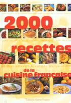 Couverture du livre « 2000 recettes de la cuisine francaise » de Bar-Boule-Brillet-Br aux éditions Ouest France