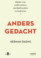 Couverture du livre « Anders gedacht » de Herman Daems aux éditions Uitgeverij Lannoo