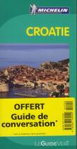 Couverture du livre « Le guide vert ; Croatie (édition 2012) » de Collectif Michelin aux éditions Michelin