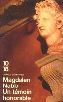 Couverture du livre « Un Temoin Honorable » de Nabb Magdalen aux éditions 10/18