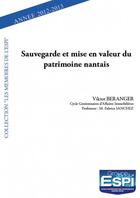 Couverture du livre « Sauvegarde et mise en valeur du patrimoine nantais » de Espi aux éditions Edilivre