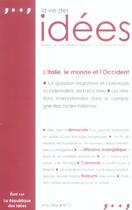 Couverture du livre « La vie des idees - avril 2006 » de  aux éditions Republique Des Idees