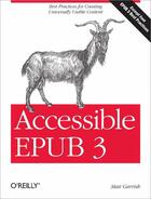 Couverture du livre « Accessible EPUB 3 » de Matt Garrish aux éditions O'reilly Media