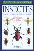 Couverture du livre « Les Insectes » de Georges Mcgavin aux éditions Bordas