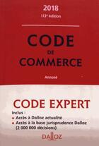 Couverture du livre « Code de commerce (édition 2018) » de  aux éditions Dalloz