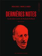 Couverture du livre « Dernières notes » de Michel Mollard aux éditions Le Condottiere