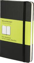 Couverture du livre « Carnet blanc - format de poche - couverture rigide noire » de Moleskine aux éditions Moleskine