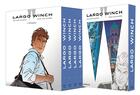 Couverture du livre « Largo Winch ; COFFRET T.1 A T.5 ; spéciale Le Figaro » de Jean Van Hamme et Philippe Francq aux éditions Dupuis