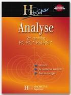 Couverture du livre « Analyse ; 2ème annee pc-pc*-psi-psi* (édition 2004) » de I Selon et B Beck aux éditions Hachette Education