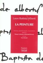 Couverture du livre « Peinture (la) » de Alberti Leon Battist aux éditions Seuil
