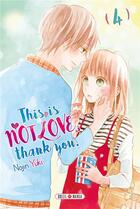 Couverture du livre « This is not love, thank you Tome 4 » de Nojin Yuki aux éditions Soleil