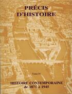 Couverture du livre « Précis d'histoire (tome 4) » de Sa Urs Dominicaines aux éditions Clovis