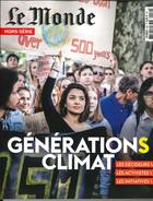 Couverture du livre « Le monde hs n 69 generations climat - octobre 2019 » de  aux éditions Le Monde Hors-serie