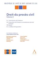 Couverture du livre « Droit du procès civil t.2 » de  aux éditions Anthemis