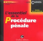 Couverture du livre « Essentiel de la procedure penale, 5eme edition (5e édition) » de Brahinsky C Renault- aux éditions Gualino