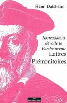 Couverture du livre « Lettres prémonitoires » de Henri Dalsheim aux éditions Do Bentzinger