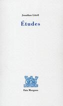 Couverture du livre « Études » de Jonathan Littell aux éditions Fata Morgana