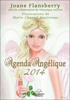 Couverture du livre « Agenda angélique 2014 » de Joane Flansberry aux éditions Dauphin Blanc