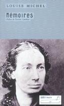 Couverture du livre « Mémoires » de Louise Michel aux éditions Tribord