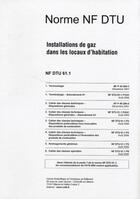 Couverture du livre « Dtu 61.1 installations de gaz dans les locaux d'habitation » de Cstb aux éditions Cstb